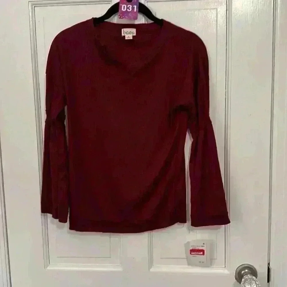 Baea Wine Thermal Top‎ NWT size S